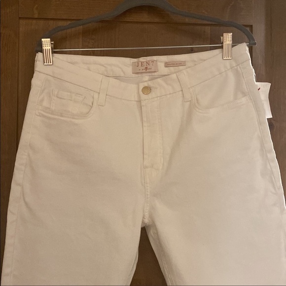 🎂🔥Jen7 (by 7 For All Mankind) - White Cropped Skinny Jeans - 14 - Picture 2 of 4